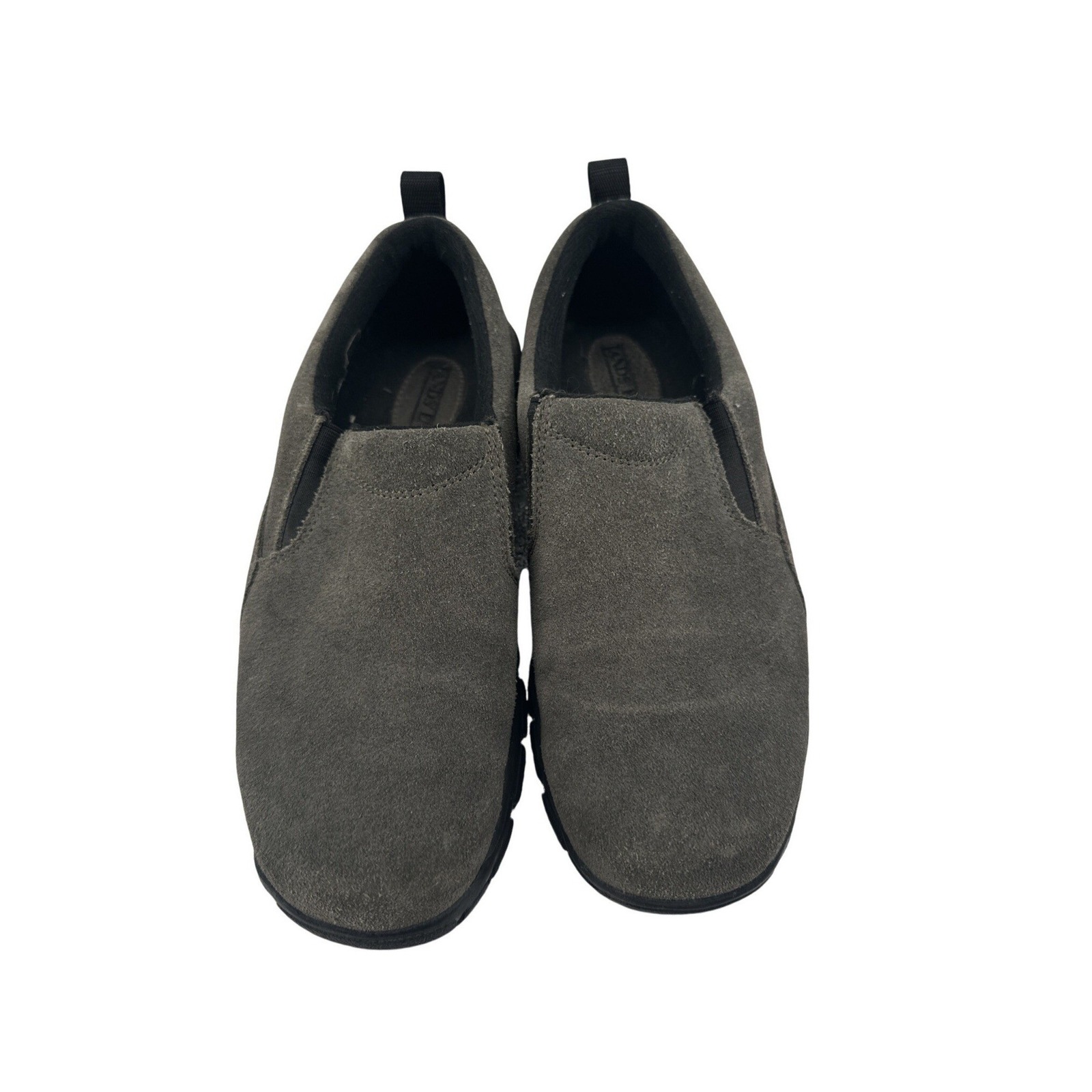 Lands End Mens Suede Leather Slip On Loafer Casual Comfort Shoes